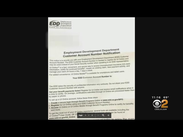 Goldstein Investigation: Some Californians Receive EDD Letters Despite Not Applying For Assistance