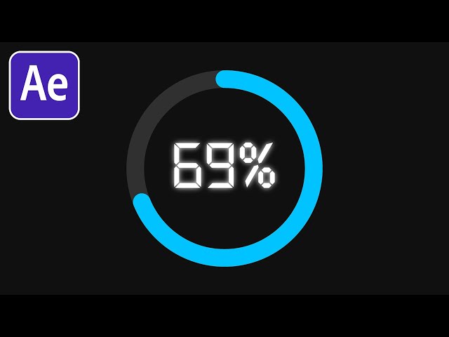 After Effects: Loading Video Effect With Percentage Counter | Tutorial