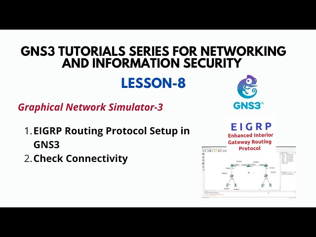 GNS3 Tutorial (8): EIGRP Configuration Lab [Step-by-Step]
