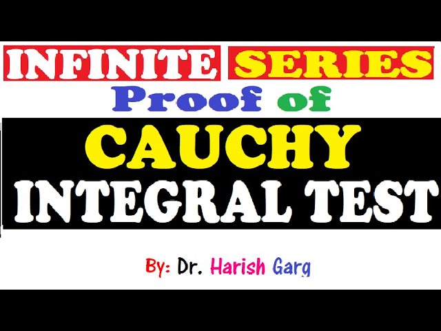Proof of Cauchy Integral Test