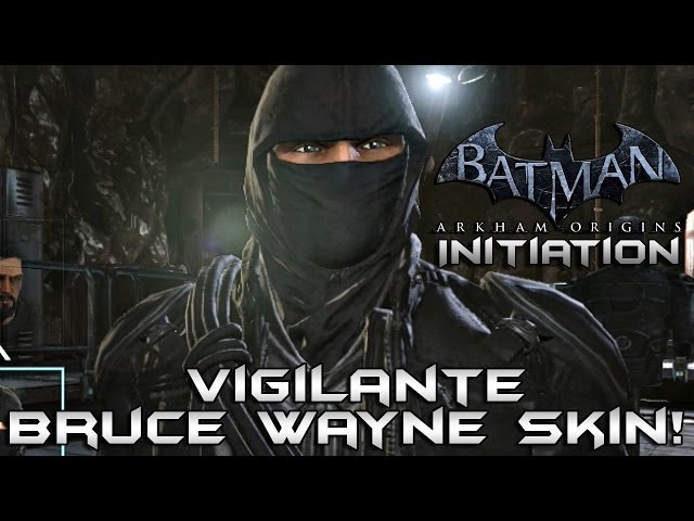 Batman Arkham Origins Initiation Mode: Vigilante Bruce Wayne Skin gameplay!