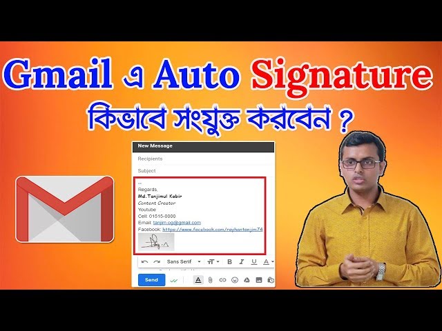 How to Create a Gmail Signature with Images and Social Links | Gmail Tutorial Bangla