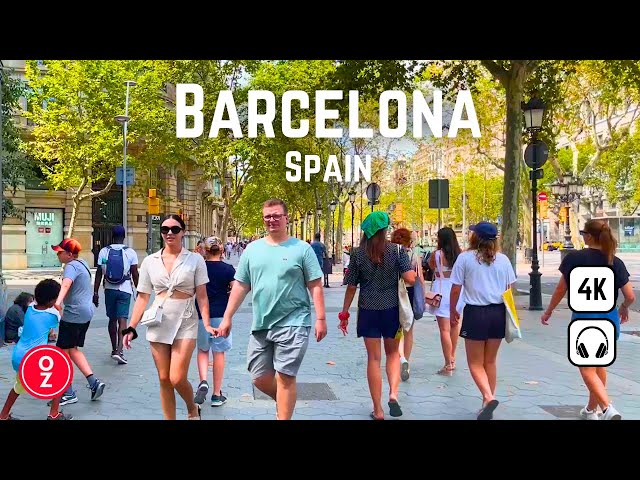BARCELONA- Spain 🇪🇸 4K Walking Tour La Rambla | La Sagrada Familia | Paseo de Gracia