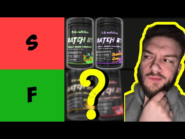BATCH 27 Pre Workout Tier List | What is the BEST Flavor?