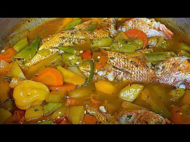 Steamed Fish with Okra (Jamaican Style)