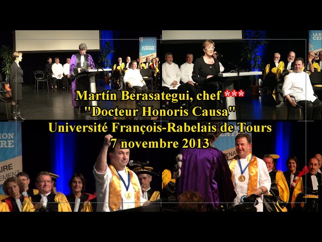 Martín Berasategui, Docteur Honoris Causa - 7 novembre 2013
