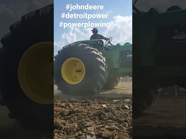 Detroit powered John Deere tearing up some ground with power to spare. Subscribe,  like, & share!!