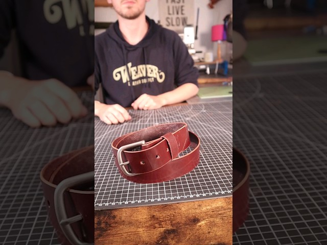 Handmaking a leather belt!