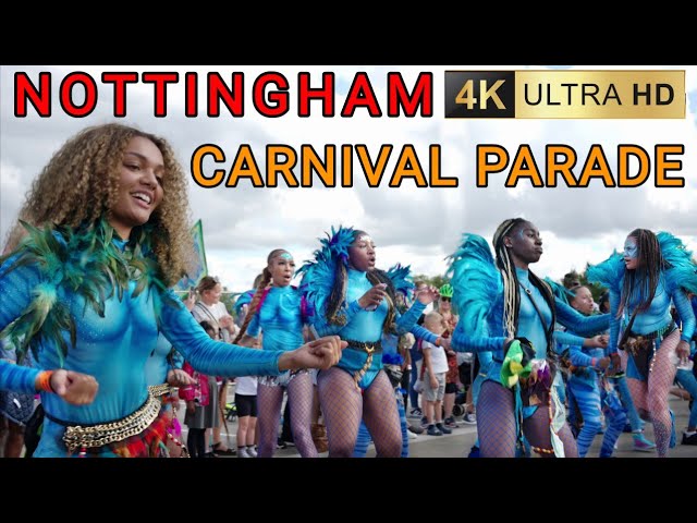 Nottingham Carnival Parade 2023 (Nottingham Caribbean Carnival) 4K60p