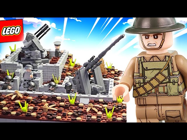 I built a LEGO WW2 Gun Position... World War 2 LEGO Moc