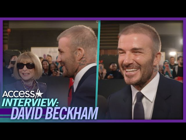 Watch David Beckham Blush When Anna Wintour Crashes His Interview