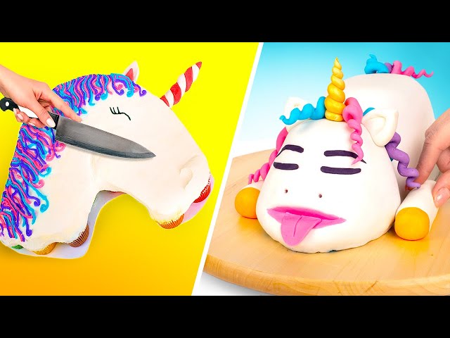 2 Awesome DIY Unicorn Cakes 🦄 🍭