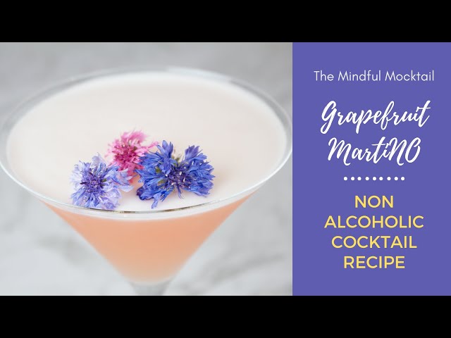Grapefruit and Rosemary Martino | Grapefruit Mocktails | Non Alcoholic Cocktails