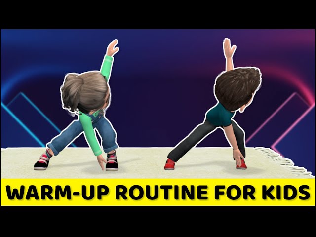 THIS 10-MINUTE WARM-UP ROUTINE FOR KIDS CONTAINS SOME STRETCHING EXERCISES