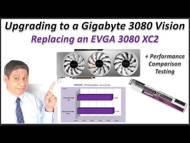 Upgrading a PC to a Gigabyte RTX-3080 Vision GPU – Opening, Installation and Performance Testing