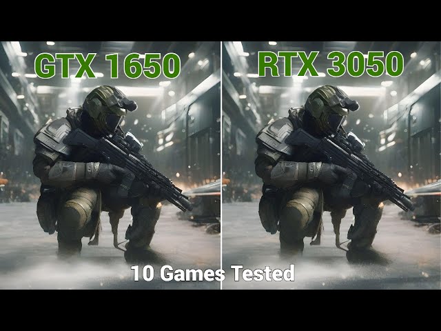 Nvidia GTX 1650 vs RTX 3050 | 10 Games tested