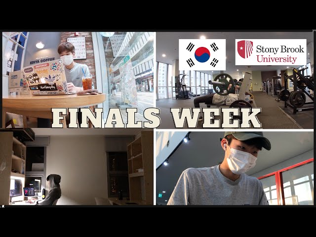 finals week w a computer science major at stony brook university in Korea