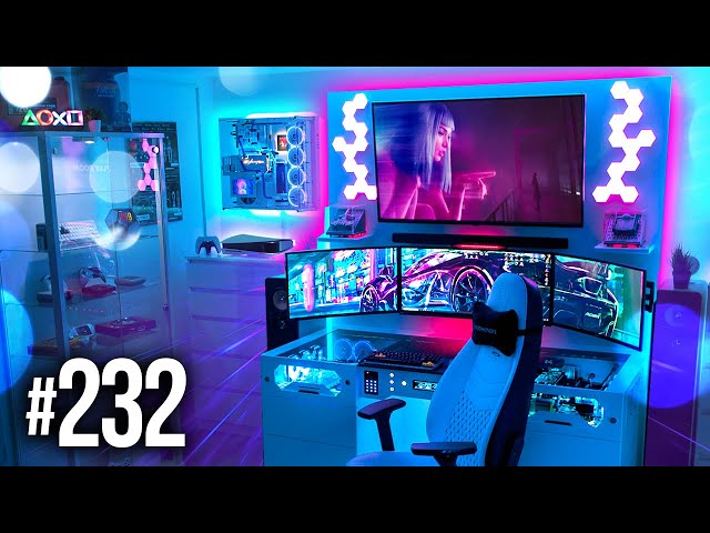 Room Tour Project 232  - BEST Desk & Gaming Setups!