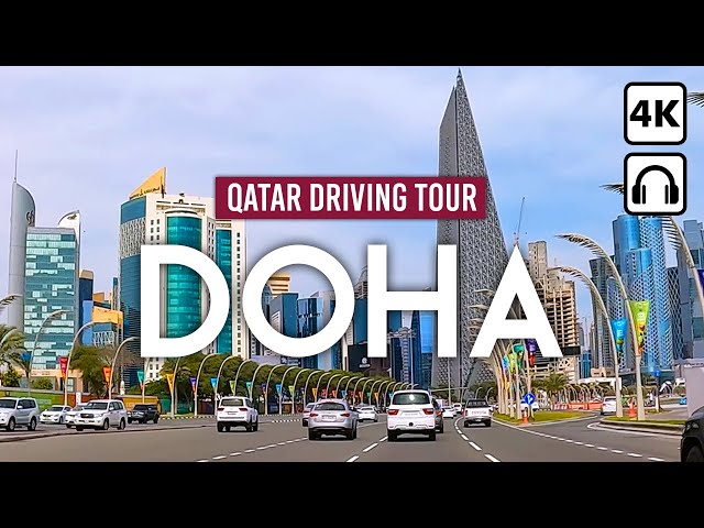 DOHA, Qatar 🇶🇦 4K Driving Tour Downtown, Lusail & The Pearl