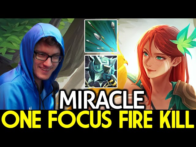 MIRACLE [Windranger] One Focus Fire Kill Enter Carry Mode Dota 2