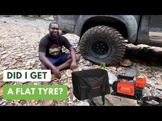 Did I Really Get A Flat Tyre? Trail Run & OPENROAD 12V Air Compressor Review