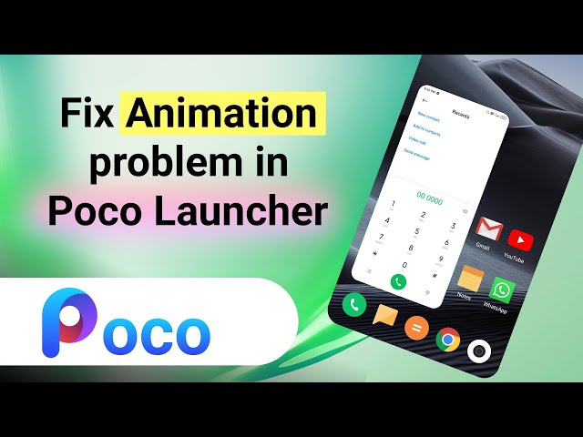 How to fix App opening and closing animation in Poco Launcher | NH Soft