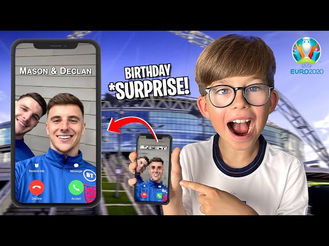 Special Surprise Birthday Message From Englands Mason Mount And Declan Rice 😳 #Shorts
