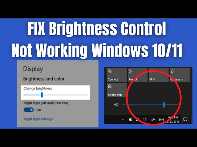 Windows 10 Brightness Problem Fix | Brightness Control Not Working Solution |Fix Windows Brightness