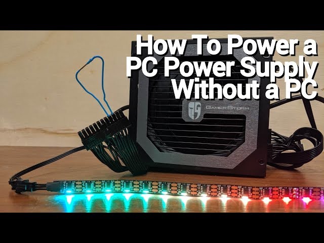 How to turn on a PC Power Supply Without a PC