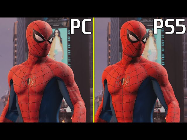 Marvel's Spider-Man PC RTX 3080 vs PS5 Ray Tracing Mode ON Graphics Comparison