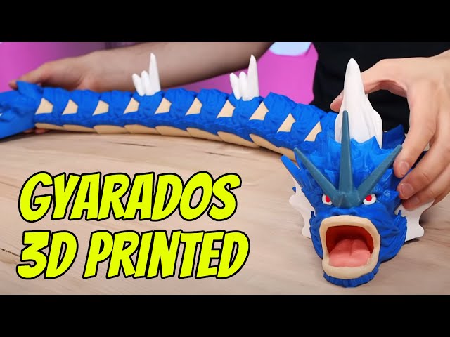 Giant 3D Printed Articulated Gyarados