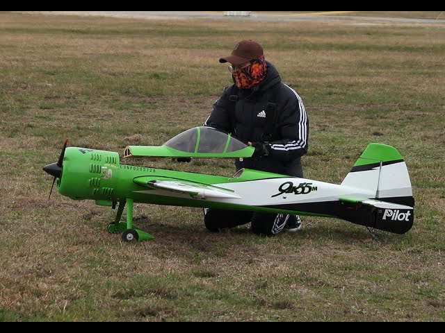 Pilot RC YAK 55m + DA50, Very cold and windy day!!!