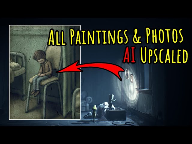 All Paintings & Photos from Little Nightmares II AI Upscaled Pictures