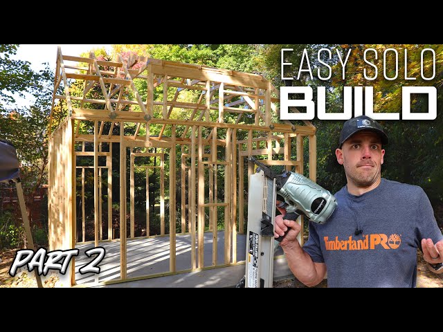 How Hard can Framing a 12x16 Shed Be? // Shed Part 2