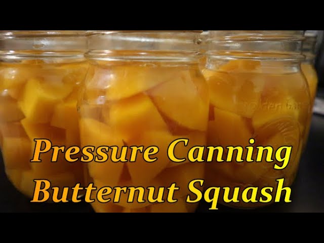 Pressure Canning Butternut Squash