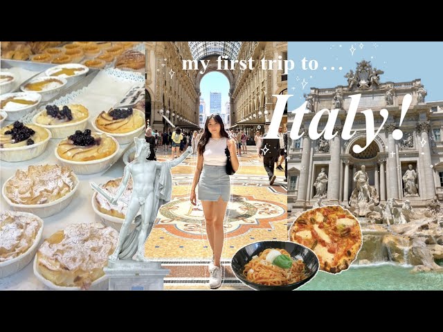 my first time in ITALY!🇮🇹🍝🍷 exploring Milan + Rome!