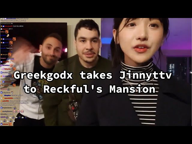 Greekgodx and Jinnytty visit Reckful's Mansion - with Twitch chat!