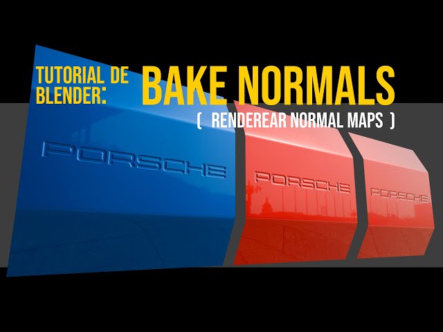 Tutorial de Blender: Bake Normals (Renderear Normal Maps)