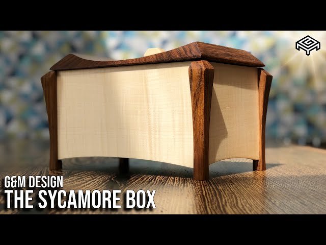 Creating a Unique Curvy Box | Figured Sycamore & Zebrano | Woodworking