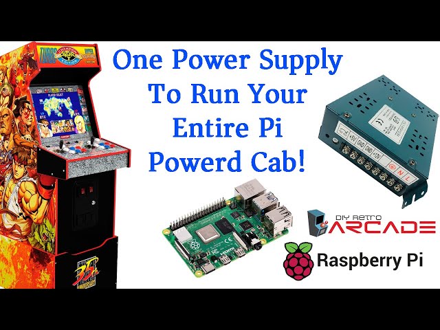 How To Install The DIY Retro Arcade Power Supply Kit For The Raspberry Pi 4B Into Your Arcade Cab