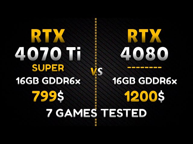 RTX 4080 vs RTX 4070 Ti SUPER - Not a big dif... But Price😮 - Tested in 4K Gaming
