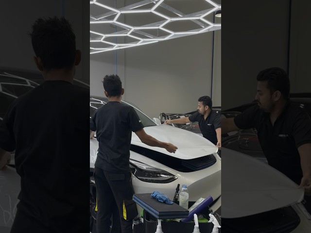RMA PPF installation on TESLA MODEL Y #paintprotectionfilm #carprotection #ppf #rmacarcare