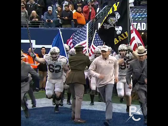 Army Navy Game Featured True Patriots! All Army Players Waved American Flags!