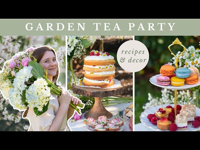 a whimsical cottagecore garden tea party 🫖🎂🌸 recipes & decor ideas