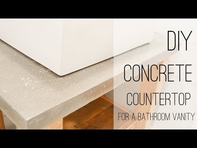 DIY Concrete Countertop for a Bath Vanity