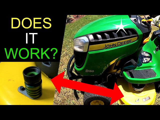 How to Clean Riding Mower Deck and Use Washout Port