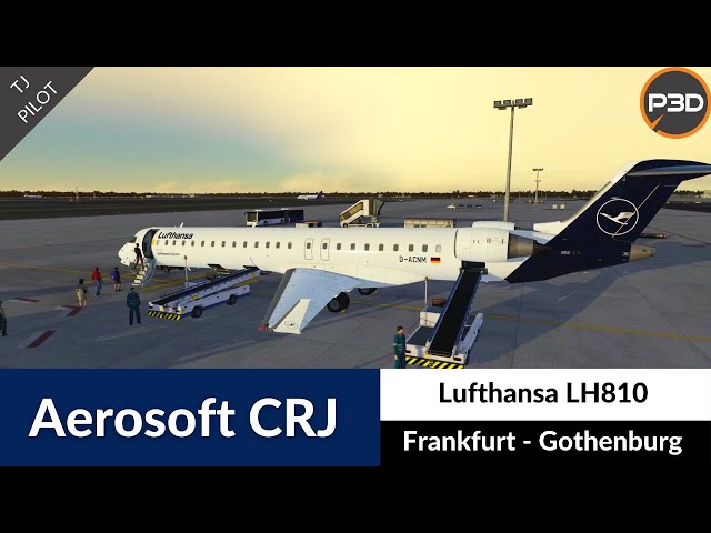 [P3D v5] Aerosoft CRJ professional Lufthansa CityLine | Frankfurt to Gothenburg | Full flight