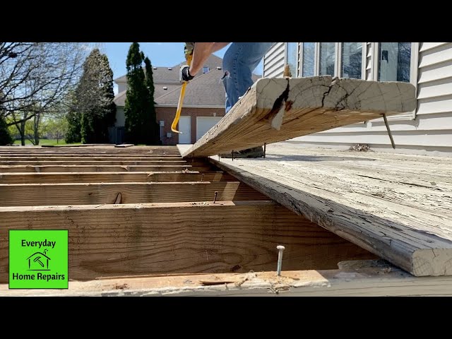 Rebuilding a Deck Part 1  - Removal of Wood Down to Framing Structure