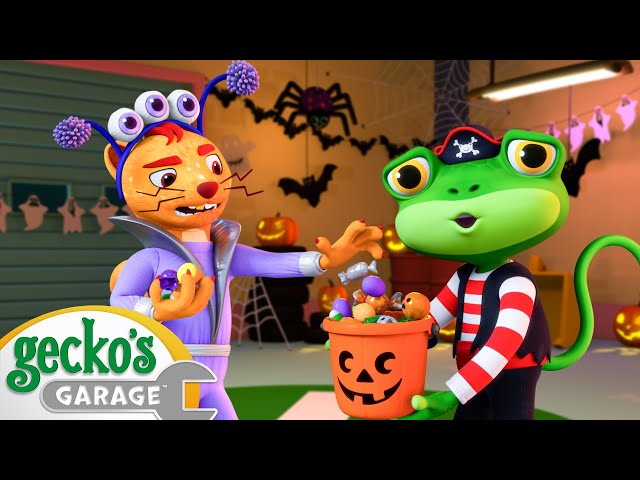 The Haunted Car Wash | BRAND NEW | Gecko's Garage | Cartoons For Kids | Toddler Fun Learning