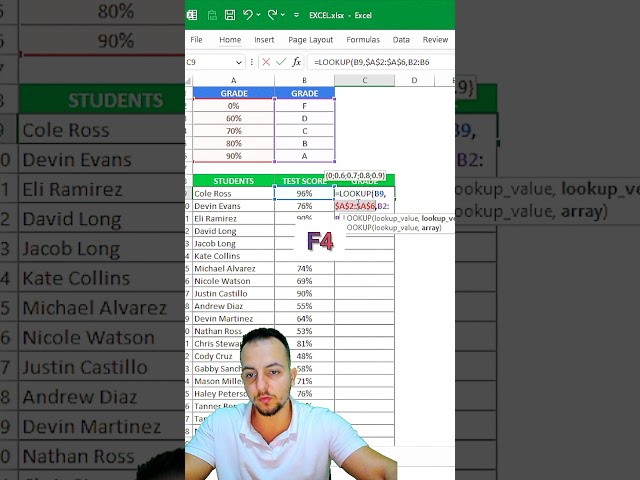 How to Automatically Grade Assignments with The LOOKUP Function in Excel! #shorts